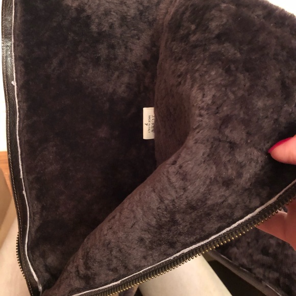 J Crew Charley Shearling Wedge Boots - Picture 8 of 11